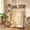 Brown-130, variant on Bamboo Clothing Garment Rack 2 Tier Storage Shelf Coat Clothes Hanging Rack, Portable Wardrobe Closet Organizer With Top Shelf, Shoe Storage Shelves for Bedroom (Natural - 31.5 in)
