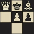 thumbnail image 2 of Green, Jacob 20x20 White Modern Wood Framed Museum Art Print Titled - Chess Puzzle I, 2 of 4