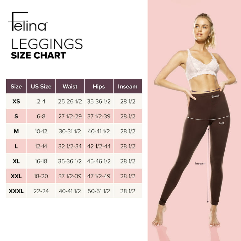 Felina Velvety Super Soft Lightweight Leggings 2-Pack - For Women - Yoga  Pants, Workout Clothes (Warm Beach, X-Large)