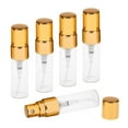 thumbnail image 1 of 5 Botellas de Perfume Vacías Colcomx de Viaje Transparente Dorado, 1 of 8