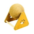 thumbnail image 4 of Bunblic Cat Scratcher Toy Exercise Toy for Cats Kittens Rotatable Indoor Outdoor Pet Furniture Stable Stand Hemp Rope Scratching Ball small, 4 of 8