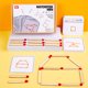 thumbnail image 3 of Montessori Juguetes de madera Juego interactivo Matchstick Puzzle Board para niños niñas Ndcxsfigh Libre de BPA, 3 of 7