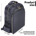thumbnail image 4 of Mochila de viaje Barber AIHOPESTO impermeable negra 45L, 4 of 9