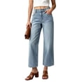 thumbnail image 2 of Admvng Jeans for Women Classic Casual Straight Leg Trousers Denim Long Pants, 2 of 3