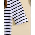thumbnail image 5 of Bagilaanoe Newborn Baby Girl Boy Jumpsuit Cartoon Striped Print Long Sleeve Bodysuits 3M 6M 12M 18M 24M Infant Casual One Piece Rompers, 5 of 8