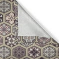 thumbnail image 4 of Ambesonne Antique Oriental Valance Pack of 2, Honeycomb Flowers, 54"X18", Pale Tan Dark Taupe Grey, 4 of 5