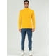thumbnail image 3 of CamisePaHombres De Mangas Largas Cuello De Cisne Ajuste Delgado Casual Amarillo 56, 3 of 7
