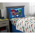 thumbnail image 2 of PJ Masks Kids Twin Sheet Set, White and Gray, Hasbro, 2 of 8