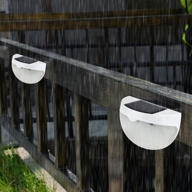 Lámpara De Valla, Luz Blanca/luz De Jardín Blanca Cálida, Para Parques De Jardín De Entrada Cergrey Luz blanca