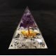 thumbnail image 1 of Mini pirámide de cristal natural, generador de energía, cuarzo, amatista, curación espiritual, cristal, chakra, pirámide de resina, 1 of 6