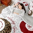 thumbnail image 4 of Castle Fairy Snooker Billiards Bedding Comforter Set,Cheetah Print Queen Bedding Sets, 4 of 8