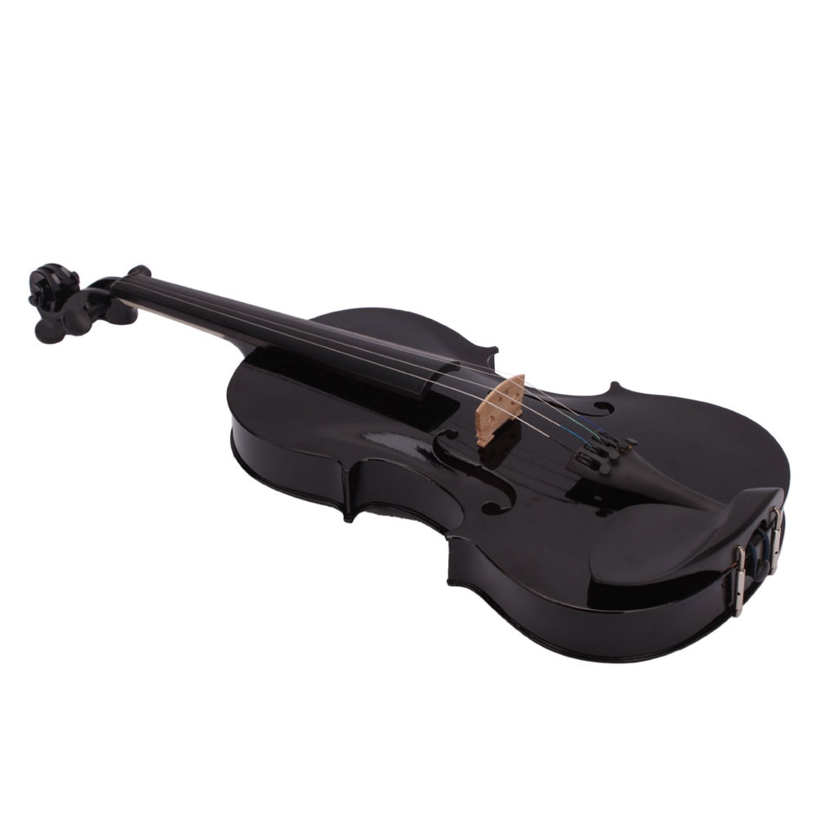 4/4 Acoustic Violin Case Bow Rosin, Black