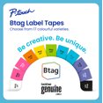 thumbnail image 5 of Brother Genuine BTAG233 Non-Laminated Tape for P-touch Label Makers, Blue on White – 12 mm wide x 4 m long, 5 of 5