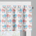 thumbnail image 3 of Ambesonne Cartoon Valance Pack of 2, Strollers and a Inside, 54"X12", Sky Blue Blush White, 3 of 5