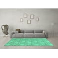 thumbnail image 3 of Ahgly Company Indoor Rectangle Abstract Turquoise Blue Modern Area Rugs, 5' x 8', 3 of 4