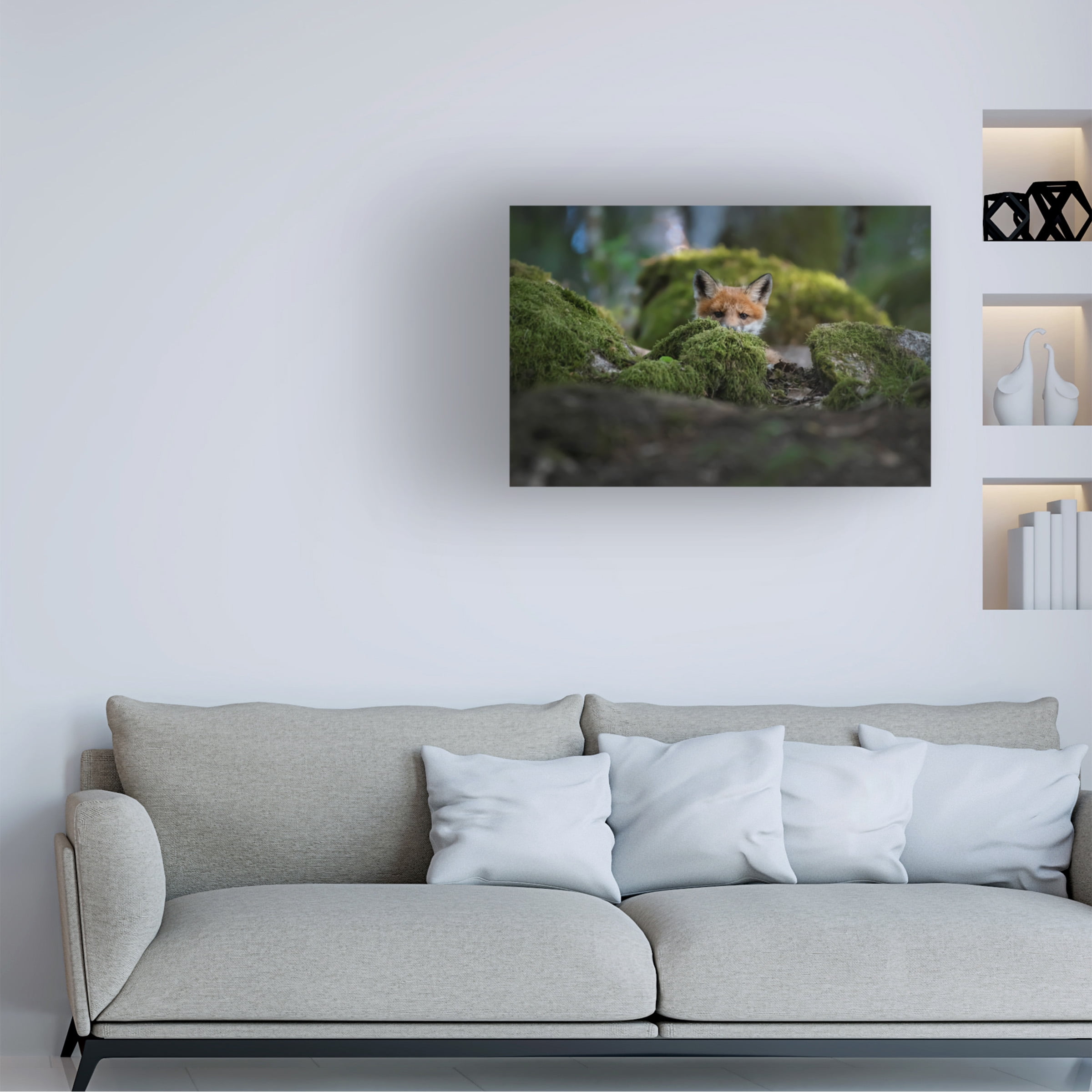 Christian Lindsten 'Curious Fox' Canvas Art