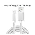 thumbnail image 2 of Android Extended Data Cable (2M), Nylon-Braided 3A Fast Charging and Syncing, Compatible with Micro USB Devices, Durable for Home, Car and Office Use, 2 of 3