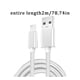 thumbnail image 4 of 2 piezas de cable de datos extendido de 2 metros para Android para carga rápida de teléfonos móviles, 4 of 4