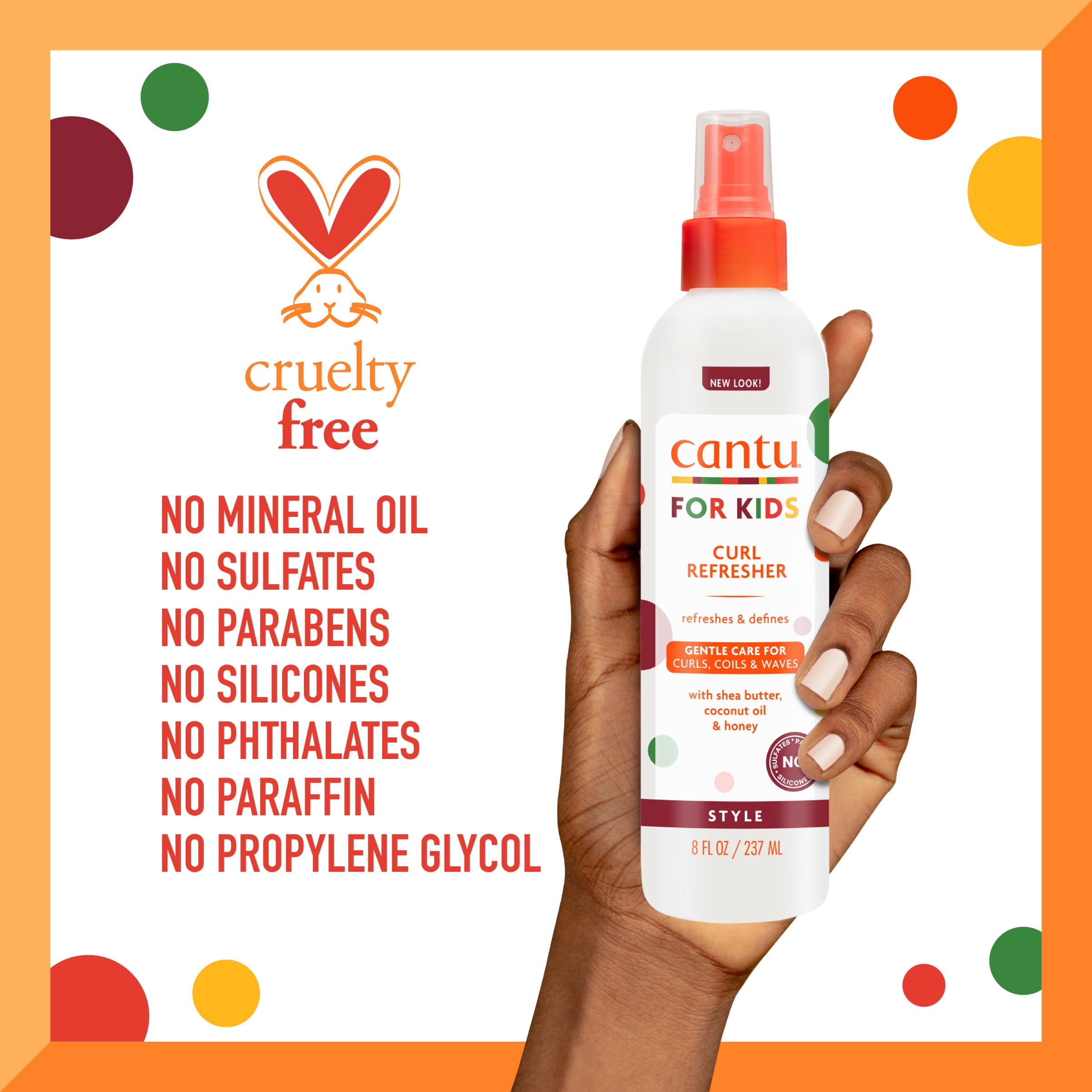 (2 pack) Cantu Care for Kids Curl Refresher with Shea Butter, 8 fl oz