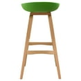 thumbnail image 4 of Brentwood Bar Height Stool w/ Green PP Seat  Molded Bamboo Frame by Diamond Sofa, 4 of 8