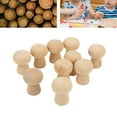 thumbnail image 6 of Tebru Unfinished People Peg,10PCS Wooden Peg Dolls Wear Resistant  Production Log Peg Dolls Wooden Mushroom Unfinished For Colored Drawing,Peg Dolls Unfinished, 6 of 8