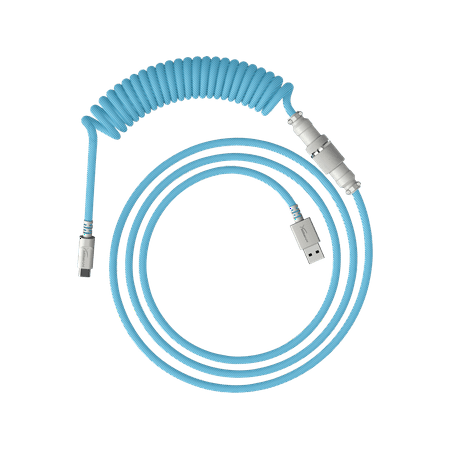 HyperX Gaming USB-C Coiled Cable Light Blue-White