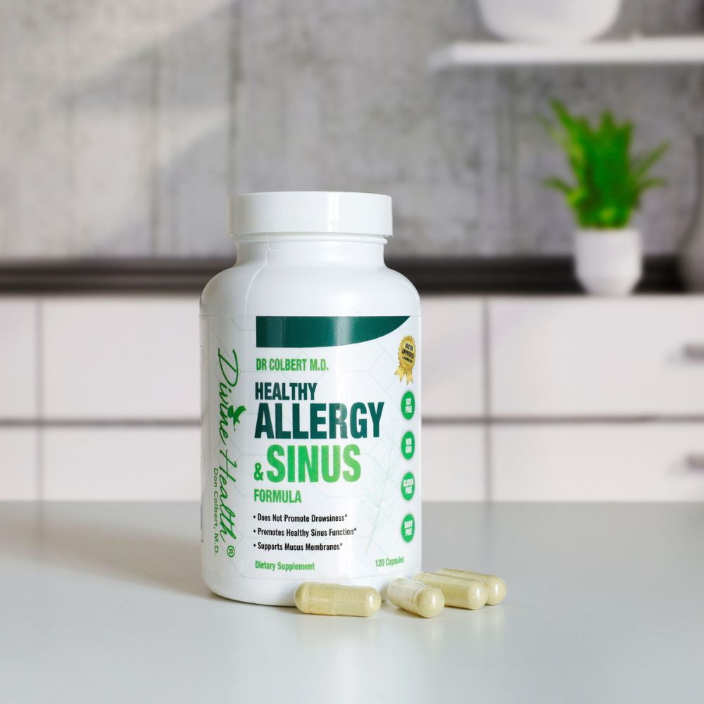 Dr. Colbert, MD | by Divine Health | Healthy Sinus Formula Allergy & Sinus Support | 60 Servings