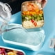 thumbnail image 2 of Kearding Fiambrera portátil de acero inoxidable PP, contenedor de almacenamiento de alimentos frescos, Bento, microondas, cajas de horno para viajes al Cocina y Comedor Rosa Doble Capa Kearding HA072616-04B, 2 of 6