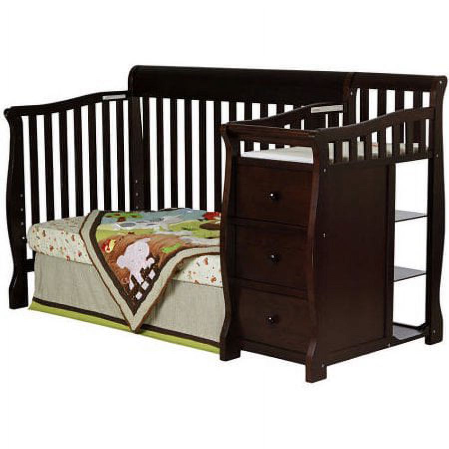 Dream On Me Brody 5-in-1 Convertible Crib with Changer, Espresso - image 3 of 4
