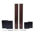 thumbnail image 2 of 2x Walnut Wood Speaker Stands Home Theatre Bookshelf Surround Sound Support 90cm, 2 of 24