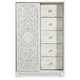 Ashley Furniture Paxberry 5 Drawer Door Chest in Whitewash