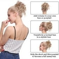 thumbnail image 6 of HAIRRO Messy Bun Hair Piece,Messy Hair Bun Scrunchies for Women Brown and Blonde Synthetic Wavy Curly Chignon Ponytail Hair Extensions 45G/1.5oz Updo Hairpiece for Daily Wear 1PCS, 6 of 7