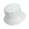 thumbnail image 2 of Sombrero de pescador unisex plegable de verano, informal, para el sol ... Blanco, 2 of 9