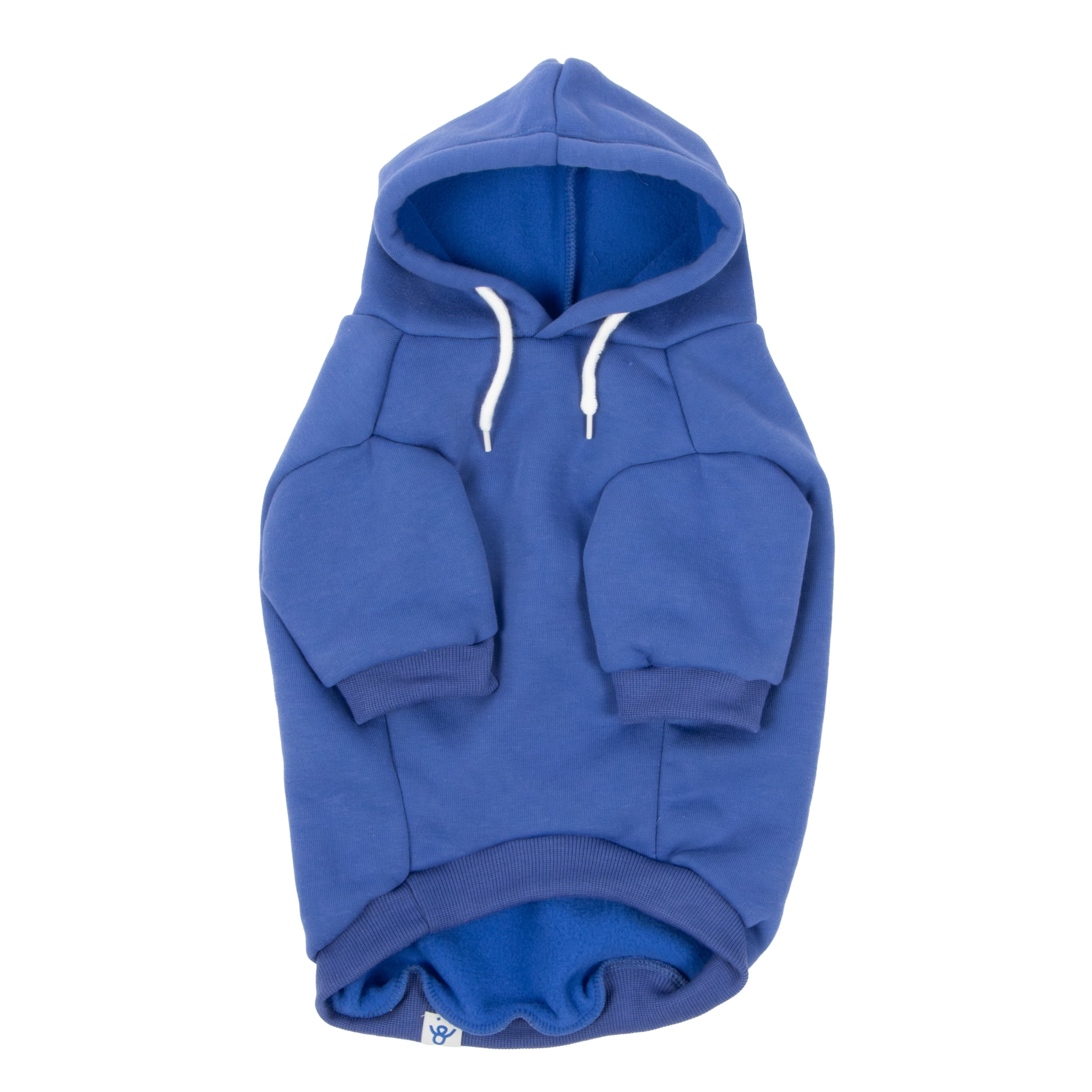 Oodles Zoomie Activated Fall Dog Hoodie, Blue, Medium
