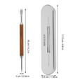 thumbnail image 2 of NIYANGLE 1Set Latte Needle Spiral Tip Sponge Simple Design Tool 16X0.39Inch, 2 of 6