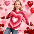 thumbnail image 2 of Bixock Toddler Boys and Girls Tops,Kids Long Sleeve Tops Valentine Print Round Neck Sweatshirt Casual Wear for Boys Girls Age 2-14 Tops, 2 of 5