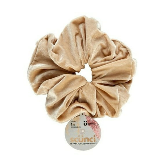 Scunci Jumbo Scrunchie, Beige, 1-Piece
