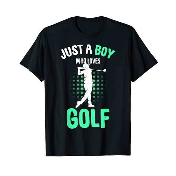 Just a Boy who loves Golf Club Golfer Golfing Boys T-Shirt