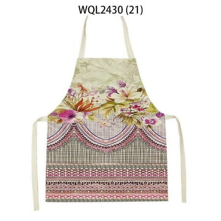 

Kitchen Aprons for Women Cotton Linen Bibs Household Cleaning Apron Sleeveless Waterproof Pinafore Chef Cooking Accessories