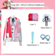 thumbnail image 3 of Ropa de cosplay de One Piece Uta, versión teatral, película, hija roja de Red Shanks, accesorios, disfraz, peluca, alas, juguete para niños y adultos, regalo, 3 of 5