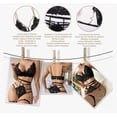 thumbnail image 3 of Conjunto De Lencería De Encaje Para Mujer Modelo Negro Talla S, 3 of 4