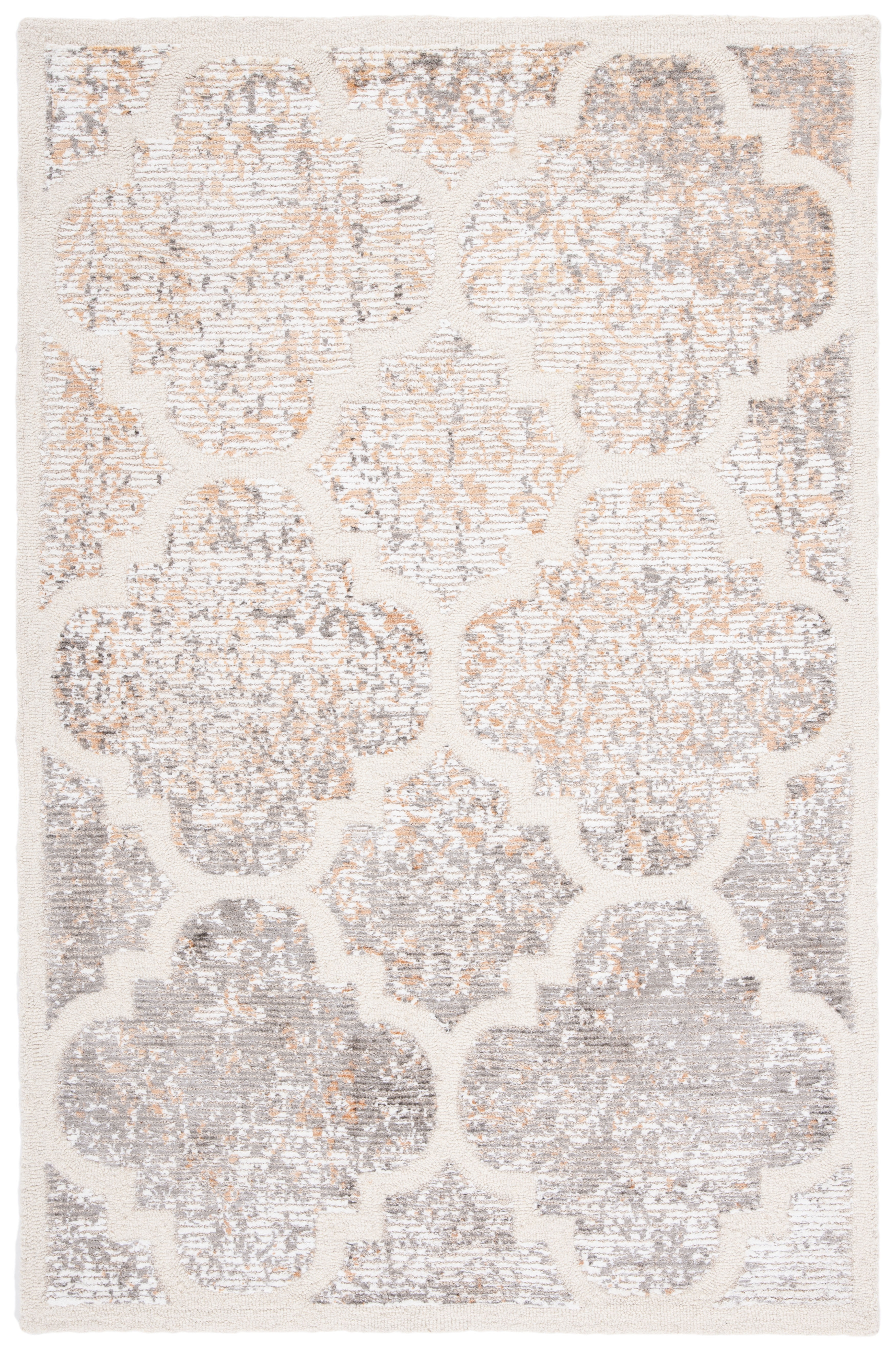 SAFAVIEH Artistry Carlie Ogee Area Rug, Ivory/Gold, 4' x 6'