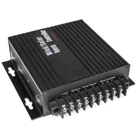 Solar Power Controller ALEKO SWC503 Wind And Solar Waterproof Power Hybrid Charge Controller, 12V/24V 30A ()
