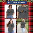 thumbnail image 4 of XCHQRTI Womens Love Heart T-Shirts Valentine's Day Graphic Tees Short Sleeve Plus Size Tops, 4 of 6