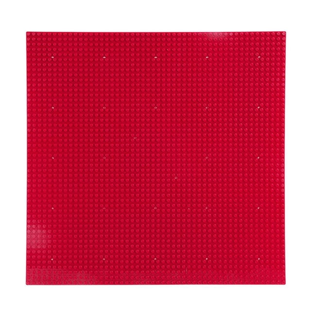 Tablero Bloques Construcción 50x50 Pernos No Tóxico para La () Rojo