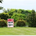 thumbnail image 2 of Aluminum Slow Down Speed Limit 10 MPH Sign, 12x16 Inch, Slow Down Signs for Neighborhoods, 2 of 3