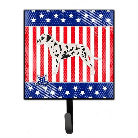 Dalmatian Keychain - USA Patriotic Dalmatian Leash or Key Holder