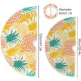 BESTKITTY Christmas Tree Skirt 36 Inch, Pineapple Xmas Tree Mat for