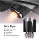 thumbnail image 4 of Tubo De Escape Led Con Luz Led, Entrada Universal De 2,5", Termoestable De Acero Inoxidable, Para Personalizar Coches Y Camiones.,Vsgery, 4 of 9