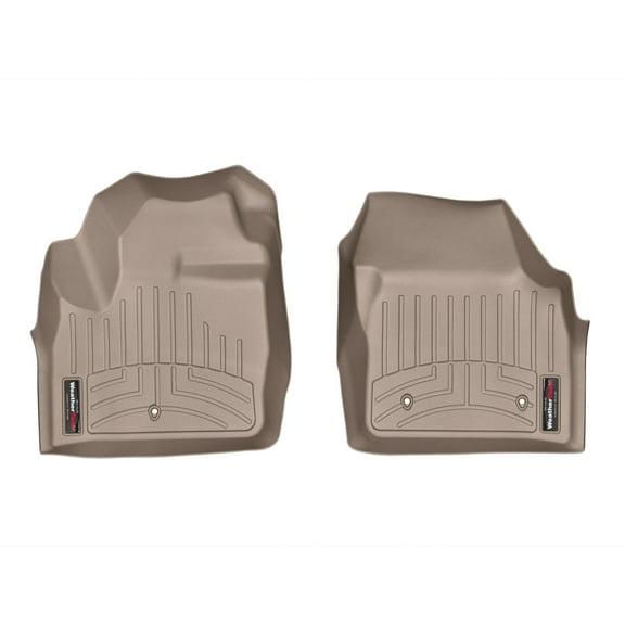 WeatherTech Custom Fit FloorLiners compatible with Land Rover Rover LR2 - 1st Row (Driver & Passenger), Tan